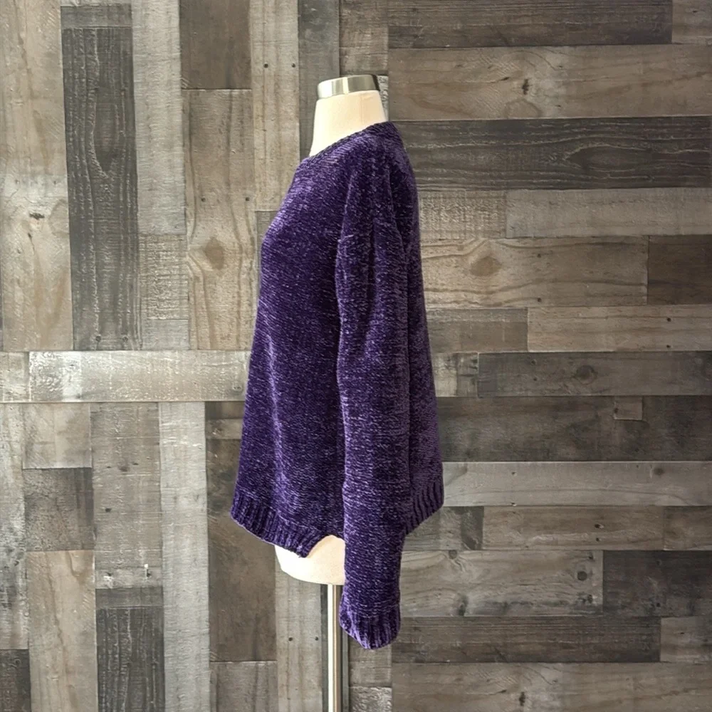 The Children’s Place purple sweater girls size 16 sparkly fleece girlhoodcore